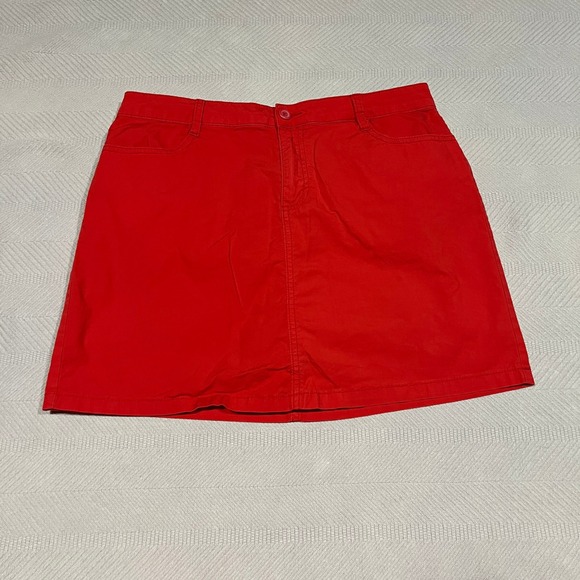 St John Bay Pants - St. John's Bay Women's Red Stretch Golf Tennis Skort Shorts Skirt Size 12